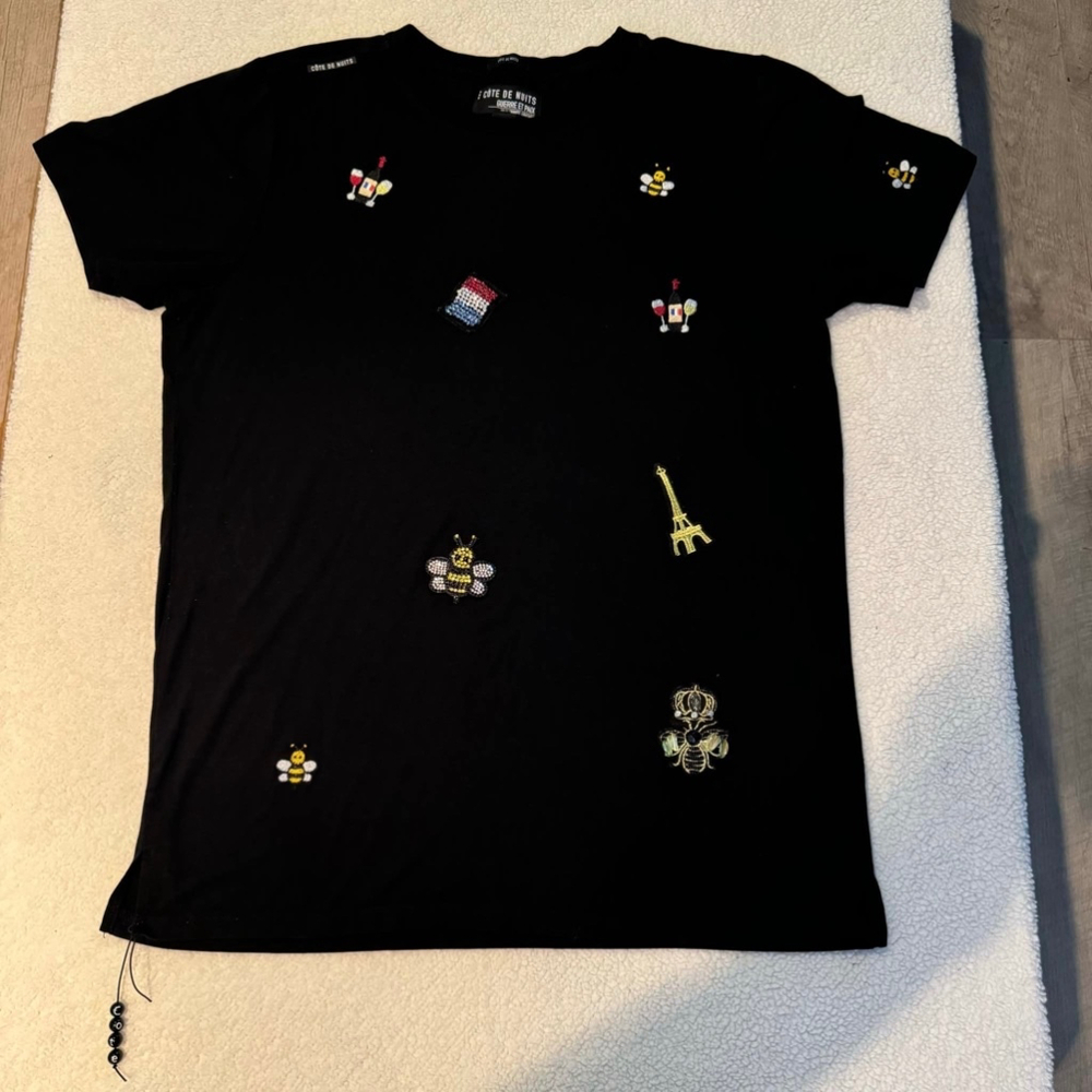 Men's Cote De Nuits T-Shirt XL Black Yellow